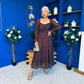 Eire Long Sleeve Midi Dress Coco