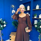 Eire Long Sleeve Midi Dress Coco