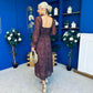 Chloe Long Sleeve Midi Dress Floral Coco