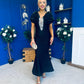Elizabeth Embellished Occasion Dress Black