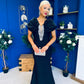 Elizabeth Embellished Occasion Dress Black