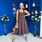 Erica Square Neck Midi Dress Coco