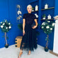 Samira Layered Tulle Skirt Black