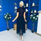 Samira Layered Tulle Skirt Black
