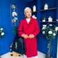 Cassia Detailed Teddy Coat Wine