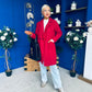 Cassia Detailed Teddy Coat Wine