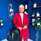 Cassia Detailed Teddy Coat Wine