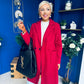 Cassia Detailed Teddy Coat Wine
