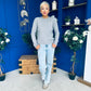 Wianette Rope Knit Jumper Grey