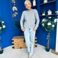 Wianette Rope Knit Jumper Grey