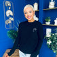 Wianette Rope Knit Jumper Black