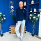 Wianette Rope Knit Jumper Navy