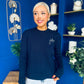Wianette Rope Knit Jumper Navy