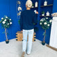 Wianette Rope Knit Jumper Navy