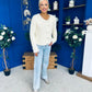 Freah Detailed Chenille Cardi Cream