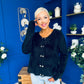 Freah Detailed Chenille Cardi Black