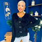 Freah Detailed Chenille Cardi Black