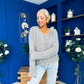 Freah Detailed Chenille Cardi Grey