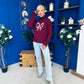 Bowie Detailed Knit Jumper Wine