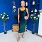 Mabel Sequin Occasion Dress Forest