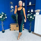 Mabel Sequin Occasion Dress Forest