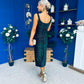 Mabel Sequin Occasion Dress Forest