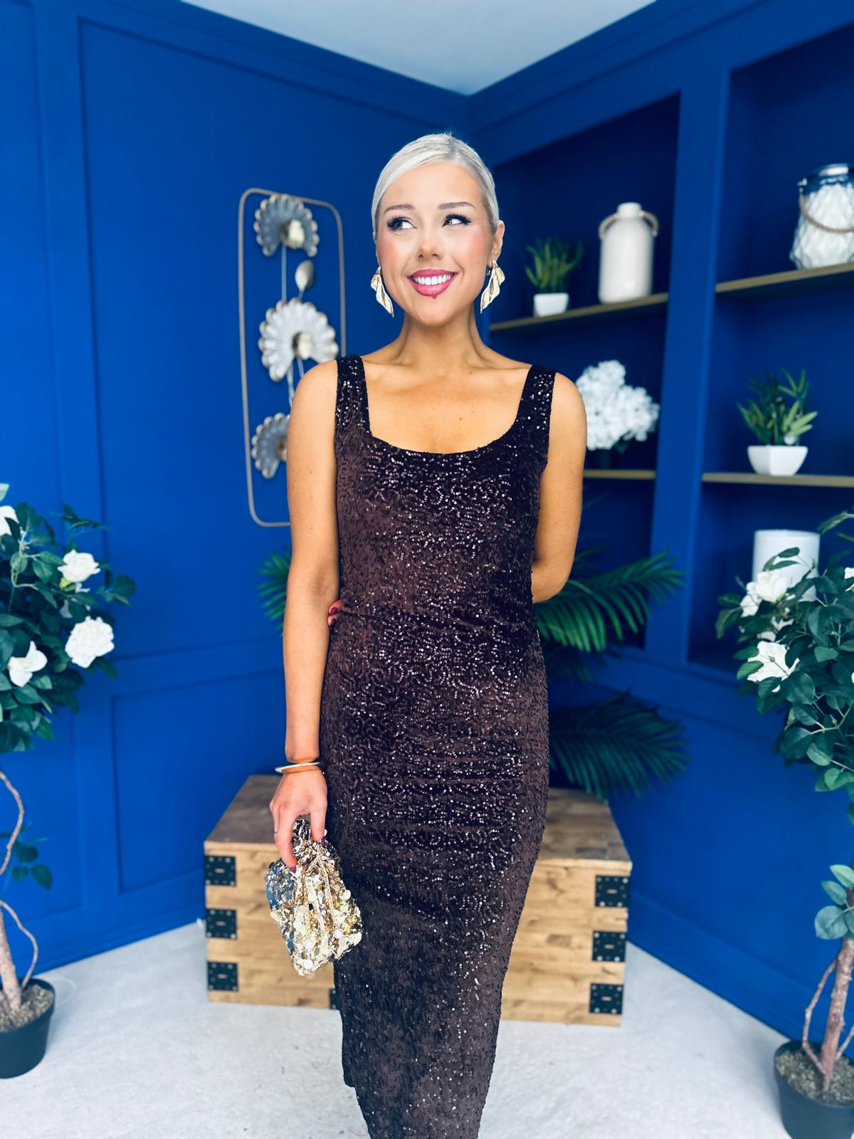 Mabel Sequin Occasion Dress Coco