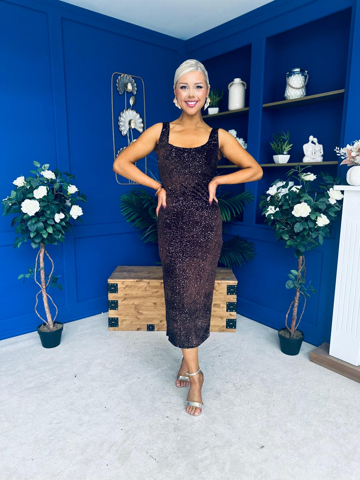 Mabel Sequin Occasion Dress Coco