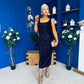 Mabel Sequin Occasion Dress Black