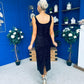Mabel Sequin Occasion Dress Black