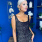 Mabel Sequin Occasion Dress Black Gold