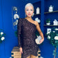 Beverly One Shoulder Sequin Mini Dress Coco