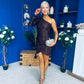 Beverly One Shoulder Sequin Mini Dress Coco
