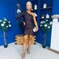 Beverly One Shoulder Sequin Mini Dress Coco
