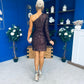 Beverly One Shoulder Sequin Mini Dress Coco