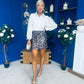 Polly Large Sequin Mini Skirt Coco