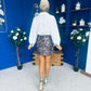 Polly Large Sequin Mini Skirt Coco