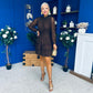 Sara Lace High Neck Mini Dress Coco