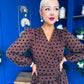 Karen Banded Mini Dress Polka Coco