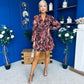 Melissa Banded Mini Dress Floral Coco