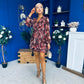 Melissa Banded Mini Dress Floral Coco