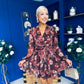 Melissa Banded Mini Dress Floral Coco