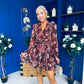 Melissa Banded Mini Dress Floral Coco
