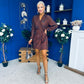 Leah Detailed Mini Dress Coco