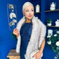 Tiana Faux Fur Shawl Taupe