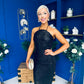Aifric Sequin Slinky Dress Black