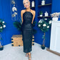 Aifric Sequin Slinky Dress Black