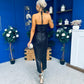 Aifric Sequin Slinky Dress Black