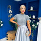 Kendra Detailed Sequin Top Grey