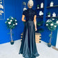 Kylie Satin Maxi Skirt Black